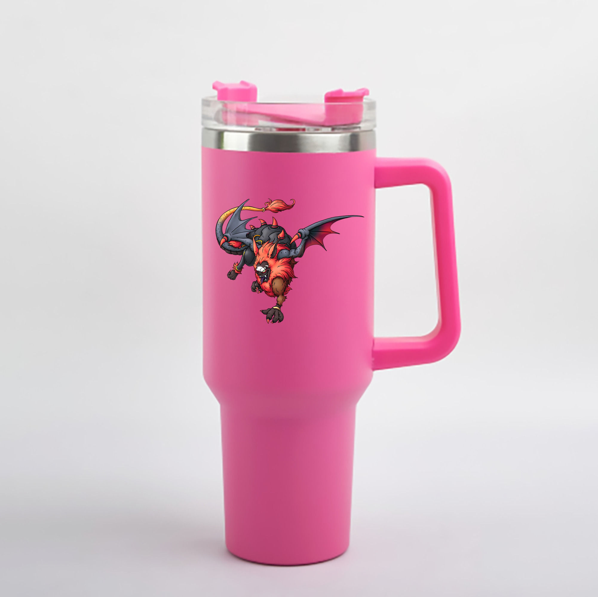 （画像用） ドラゴンクエスト Doragon Kuesuto Dragon Quest 1200mL車用タンブラー - クリスタルステッカー（プラスチックストロー付き）